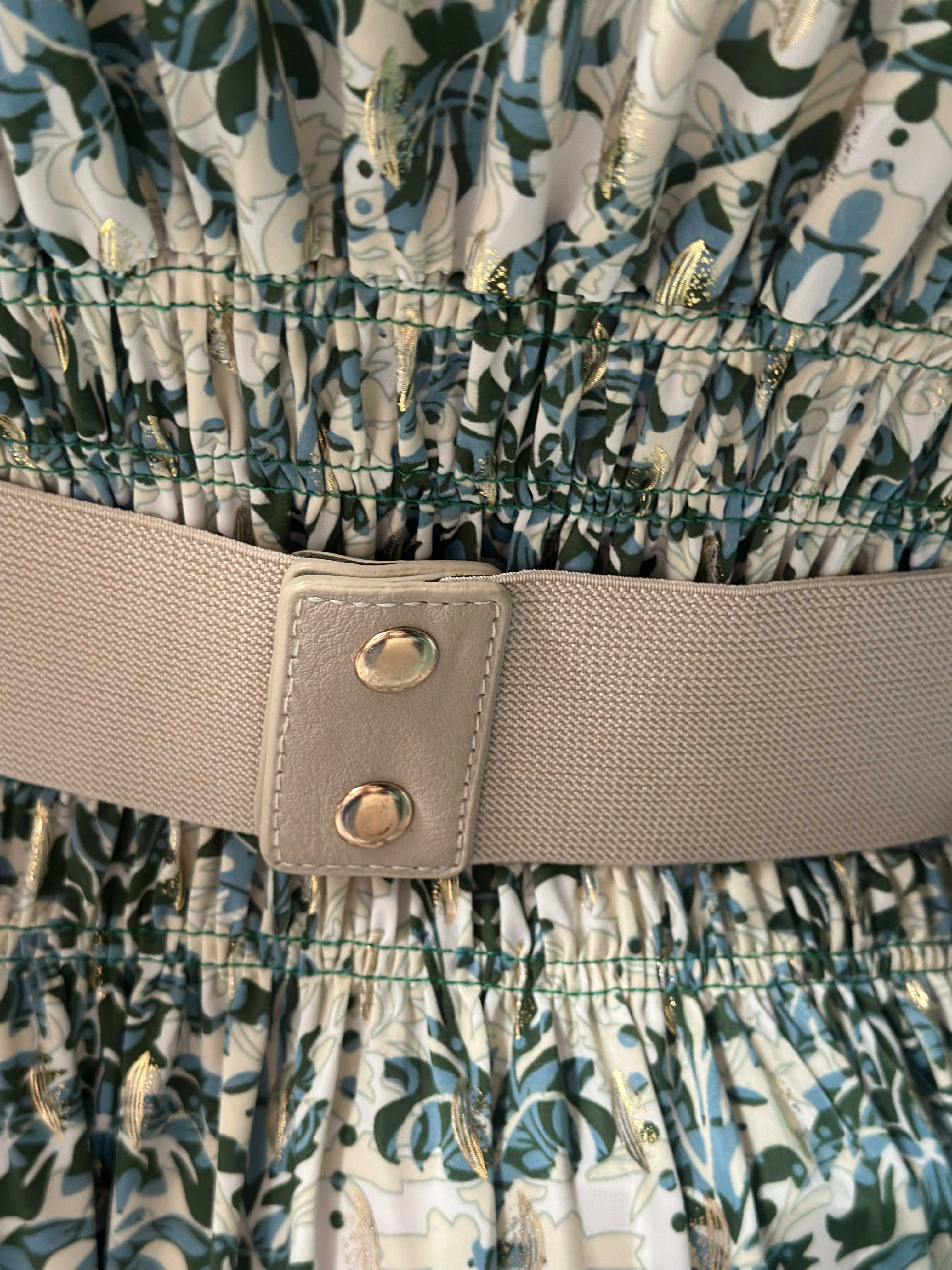 Indira - Elastiskt midjebälte med guldspänne